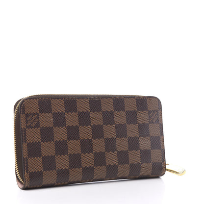 Louis Vuitton Damier Ebene Zippy Wallet Rose Ballerine 2 of 7