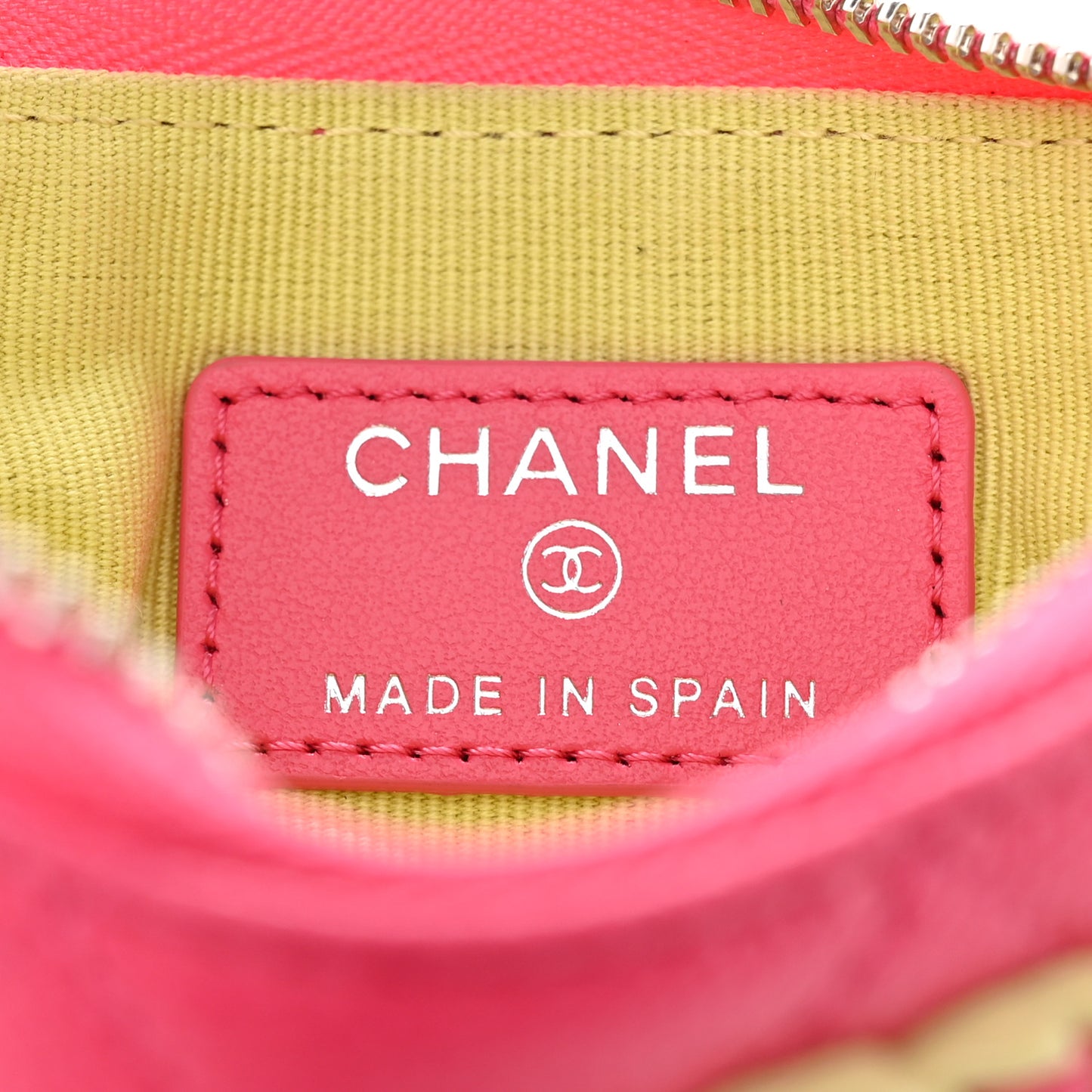 Caviar Quilted Small Chanel 19 Mini Pouch Dark Pink