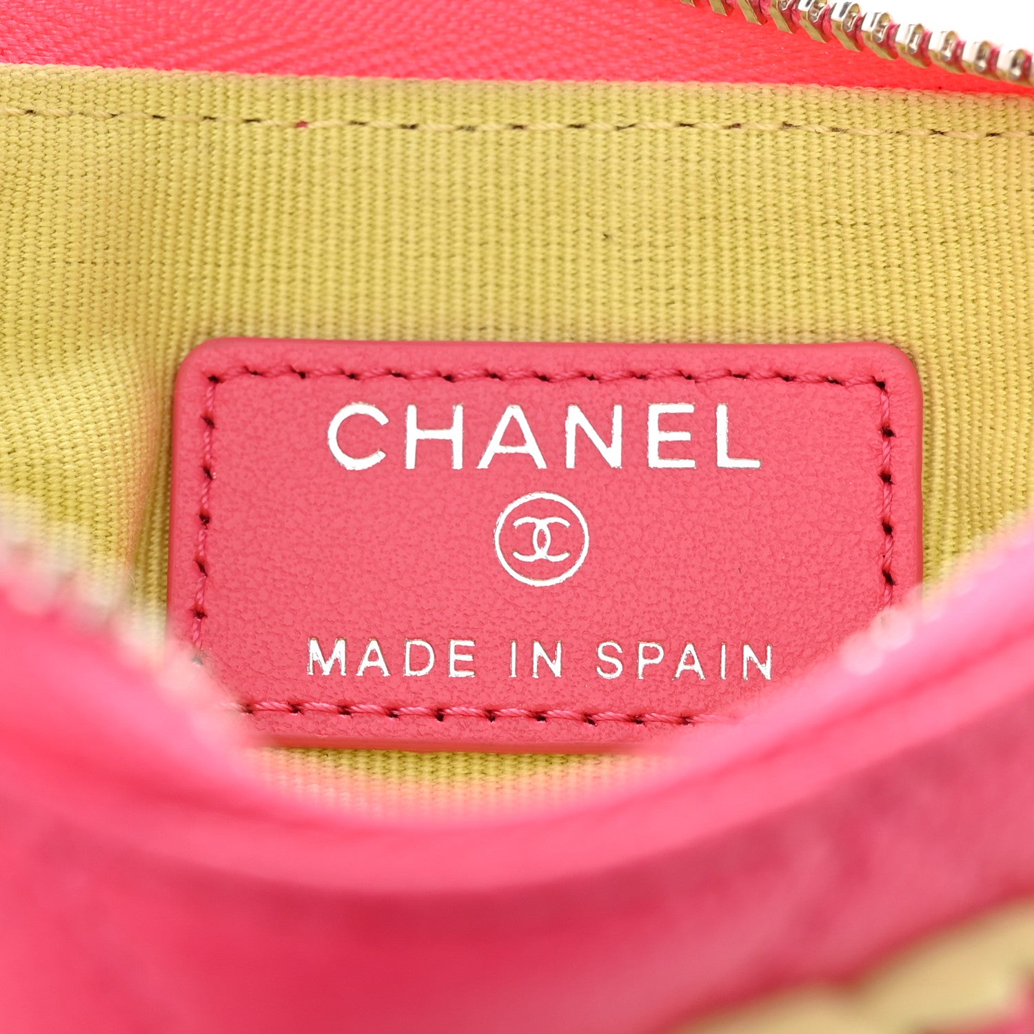 Chanel Caviar Quilted Small Chanel 19 Mini Pouch Dark Pink 6 of 8