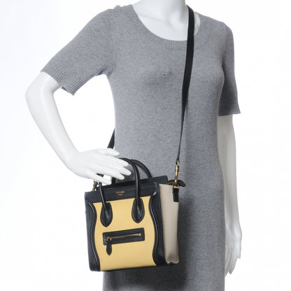 Celine Smooth Calfskin Nano Tri-Color Luggage 2 of 8
