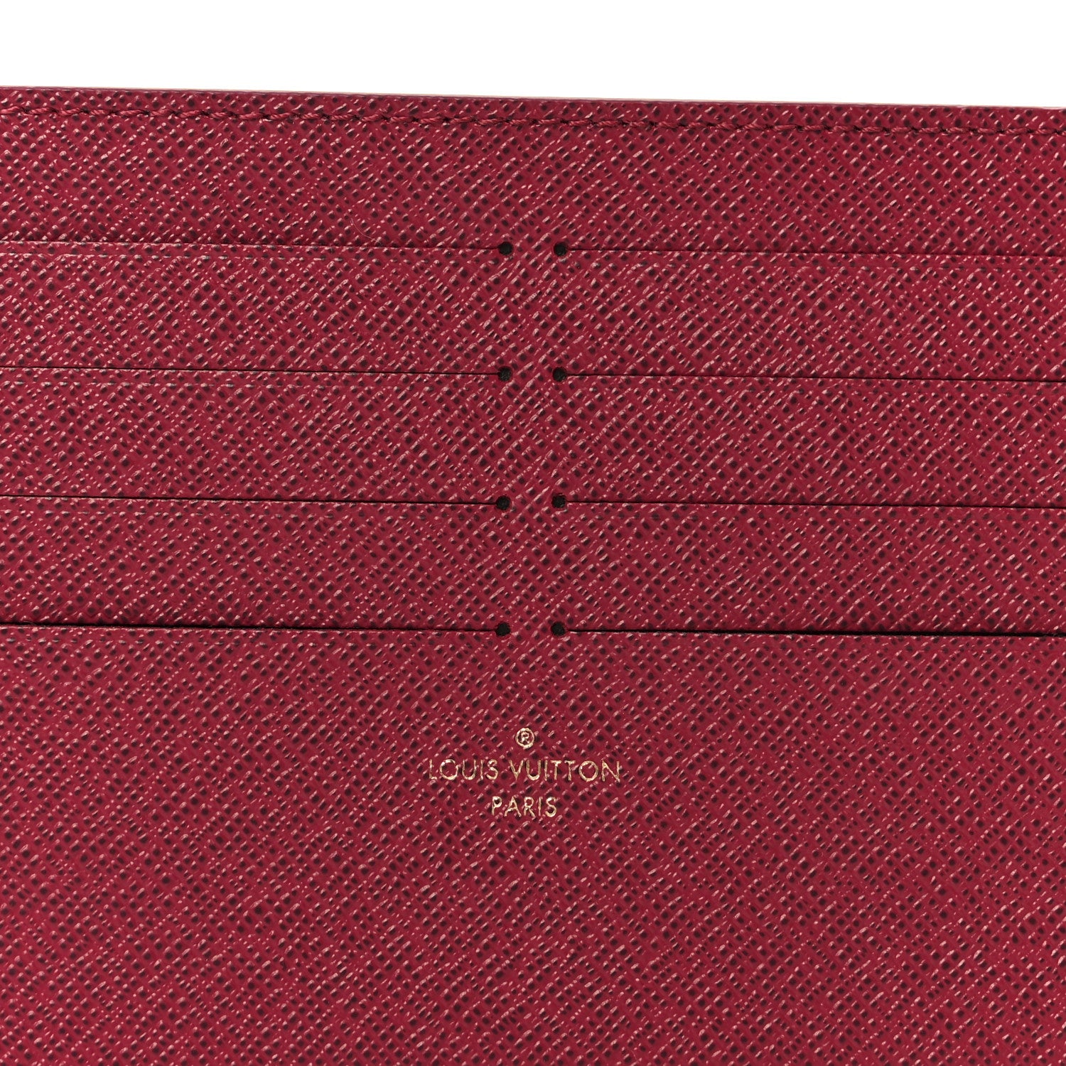 Louis Vuitton Calfskin Pochette Felicie Card Holder Insert Fuchsia 7 of 7
