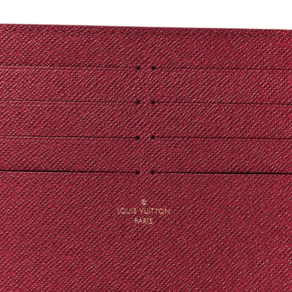 Louis Vuitton Calfskin Pochette Felicie Card Holder Insert Fuchsia 7 of 7