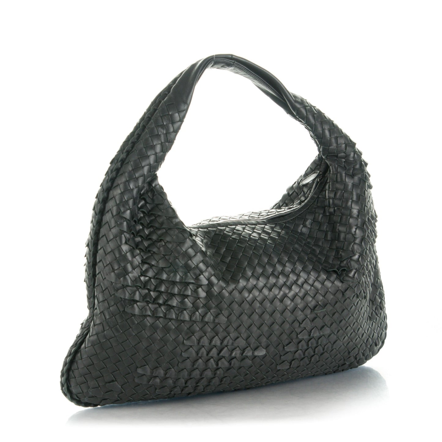 Nappa Intrecciato Large Miniode Hobo Nero Black