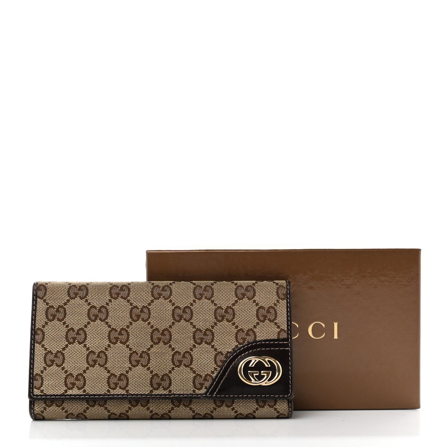 Monogram New Britt Continental Wallet Dark Brown