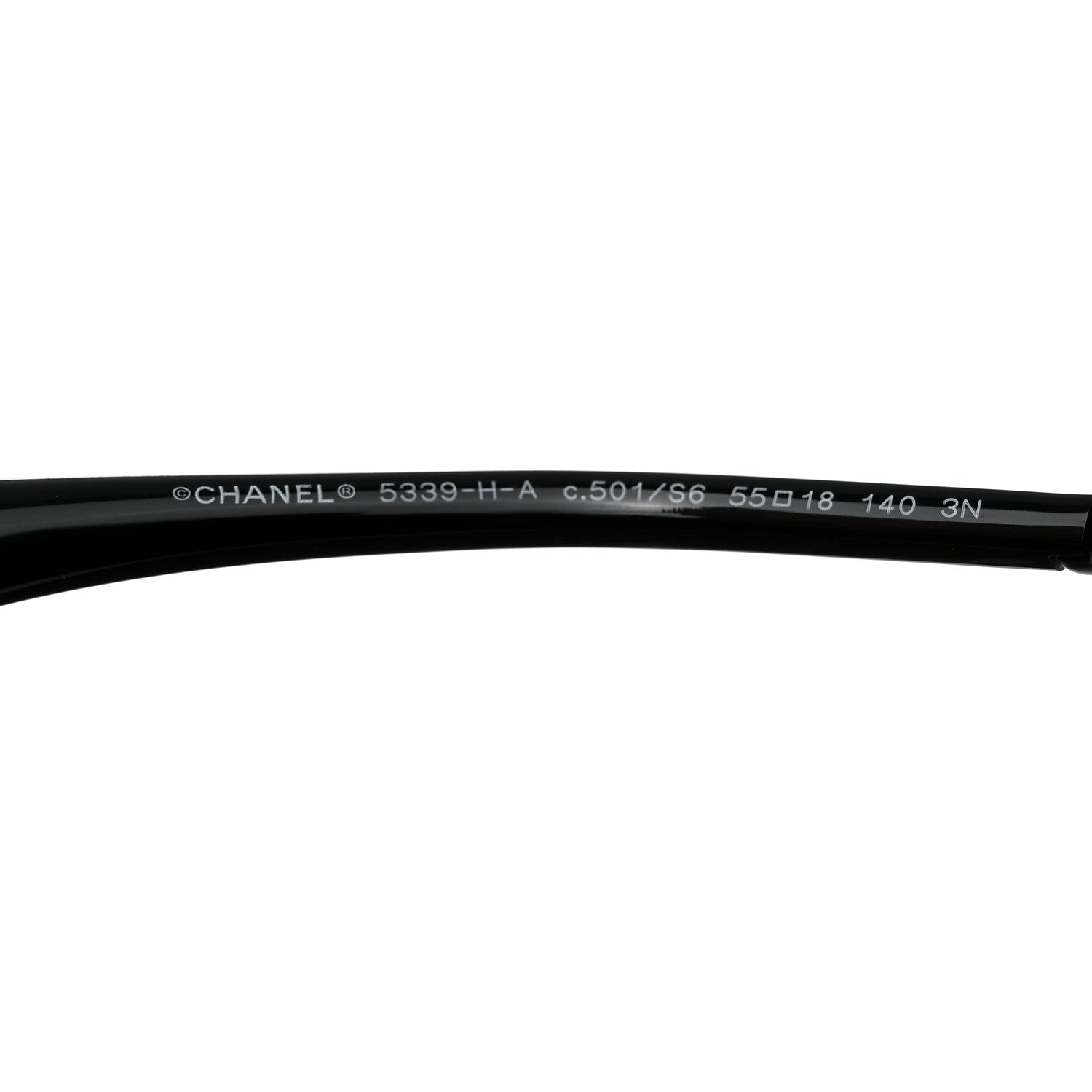 Chanel Acetate Butterfly Winter Pearl Sunglasses 5339-H Black 5 of 8