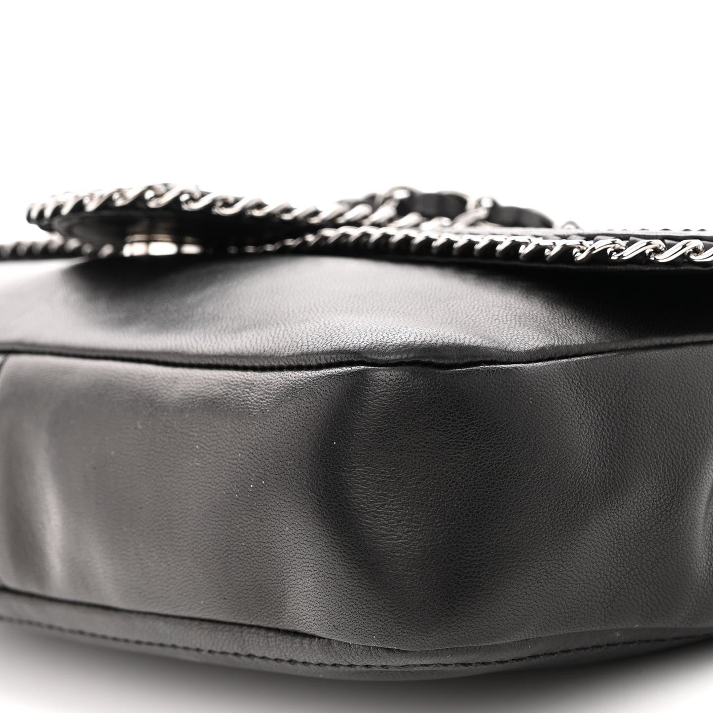 Lambskin Medium Madison Flap Black