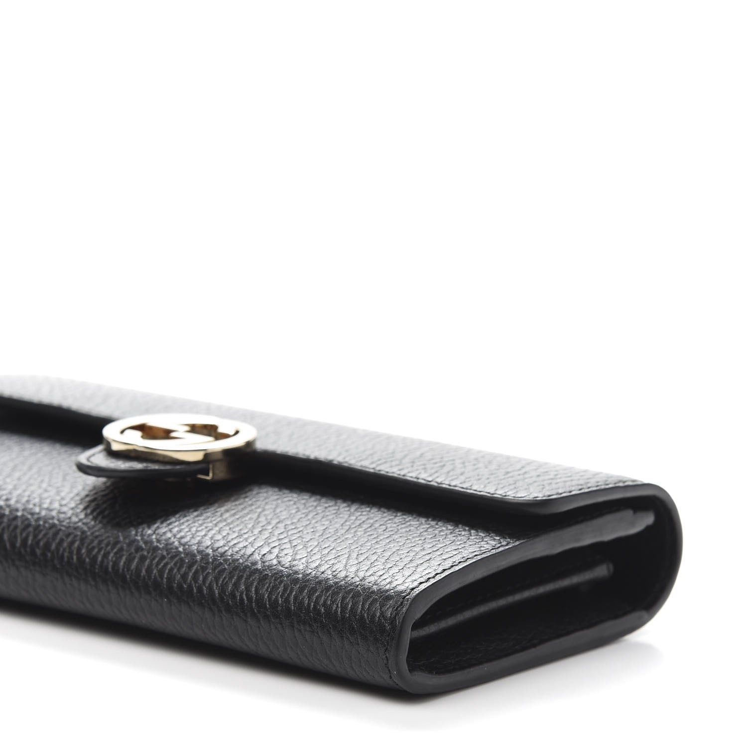 Gucci Pebbled Calfskin Icon Continental Wallet Black 9 of 10