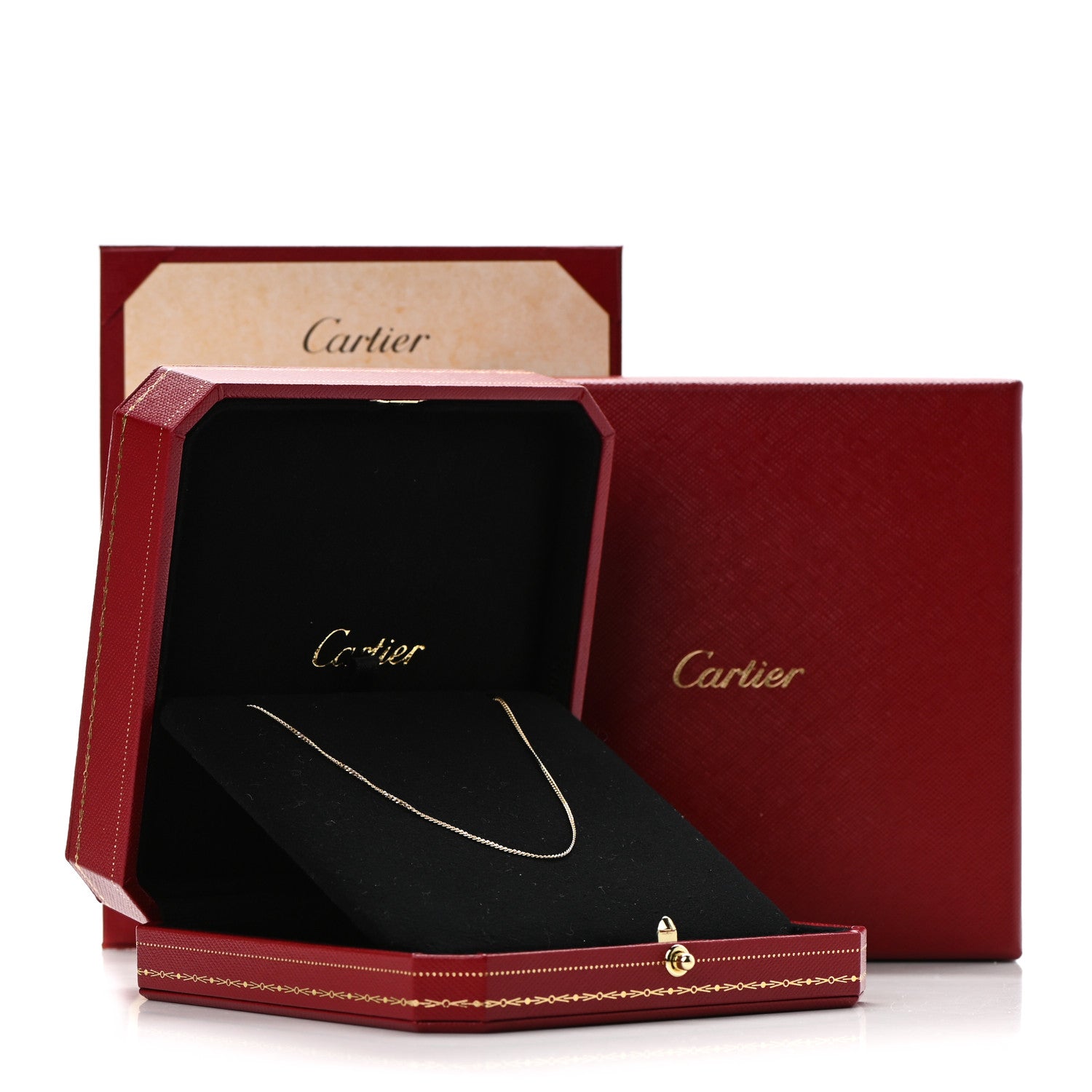 Cartier 18K Yellow Gold Chain Necklace 6 of 6