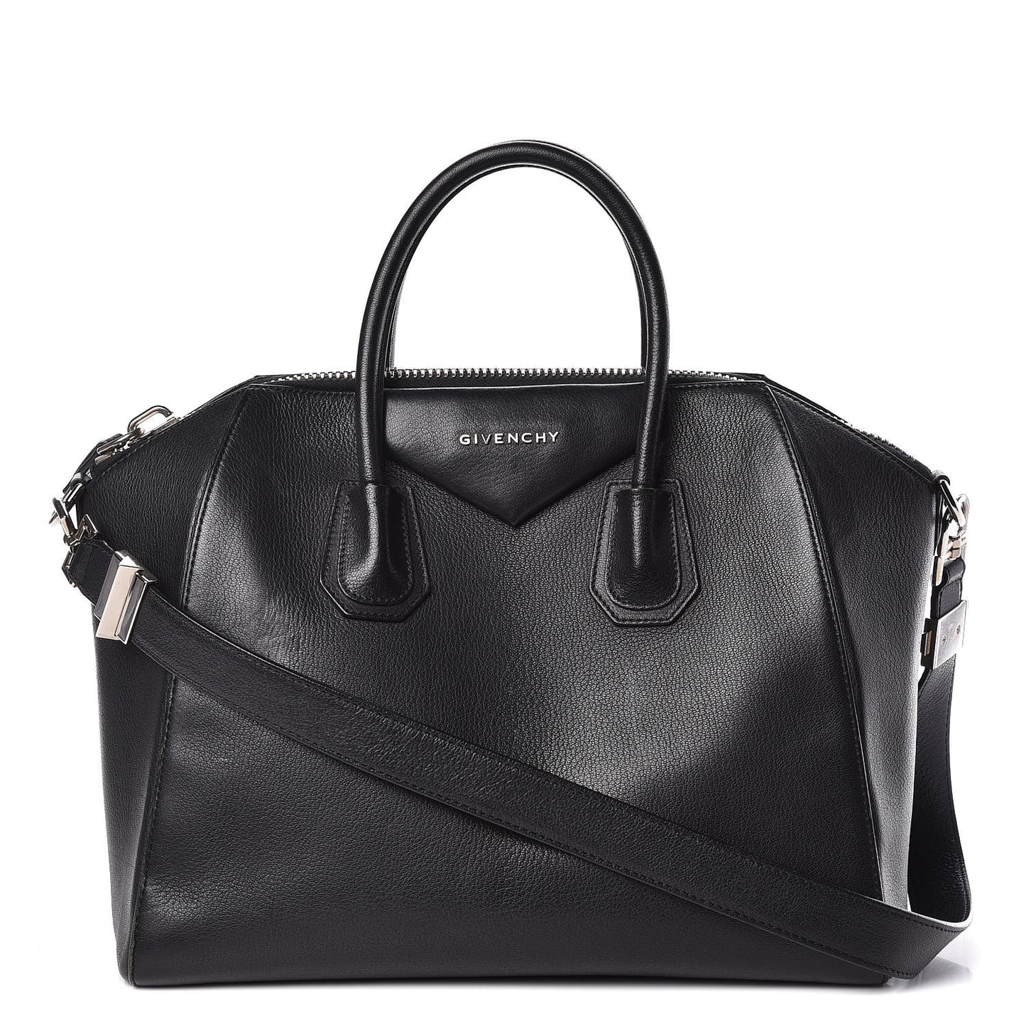 Sugar Goatskin Medium Antigona Black