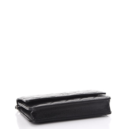 Chanel Caviar Quilted Wallet On Chain WOC Black 4 of 9