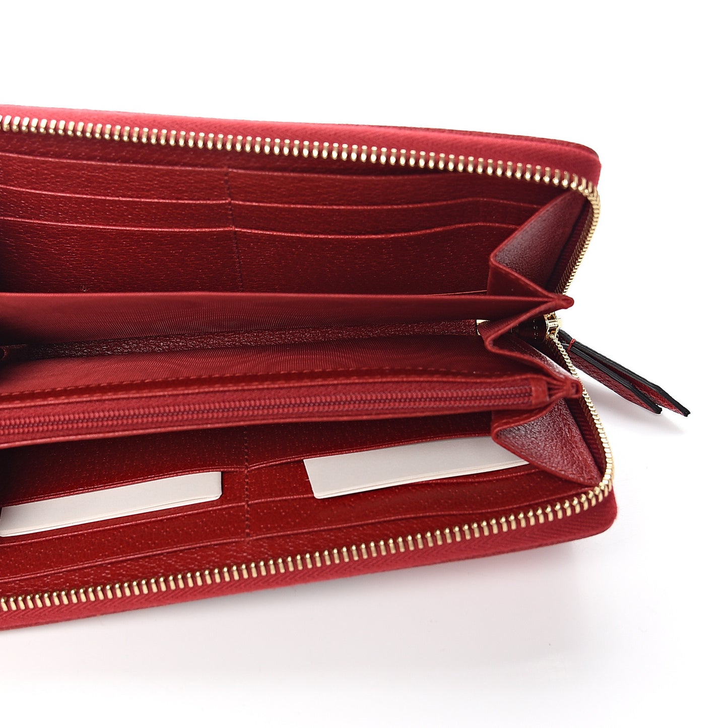 Canvas Sylvie Stripe Logo Zip Around Wallet Mystic White Hibiscus Red Maritime