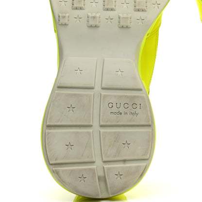 Gucci Calfskin Mens Rhyton Sneakers 8.5 Yellow Fluo 5 of 8