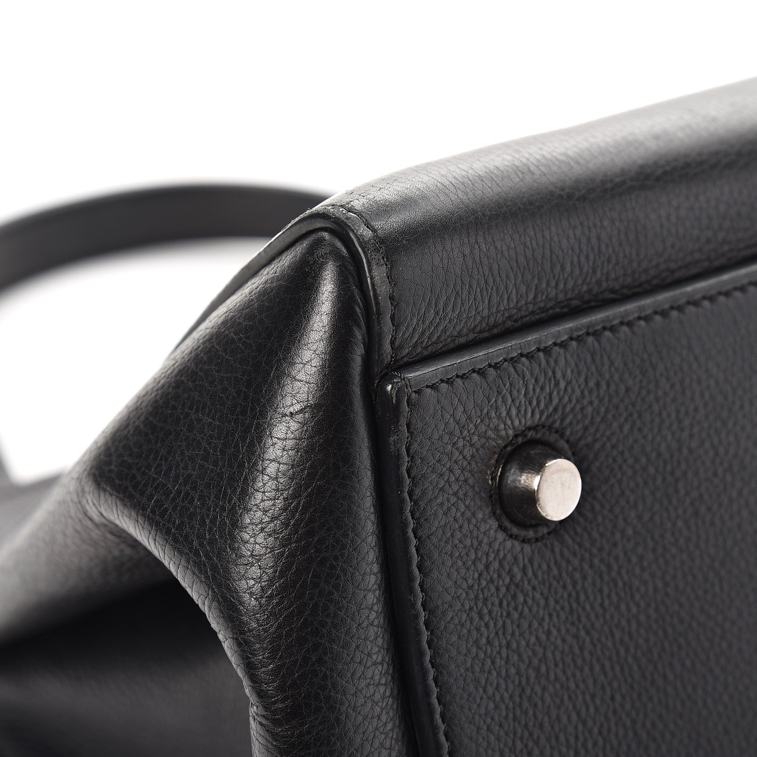 Celine Supple Calfskin Medium Edge Shoulder Bag Black 6 of 15