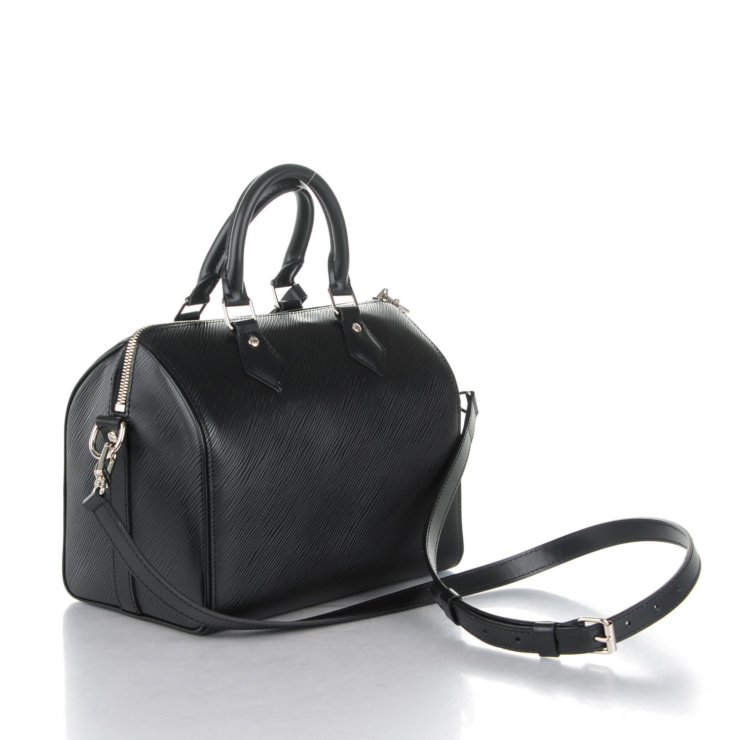Louis Vuitton Epi Speedy Bandouliere 25 Black 3 of 7