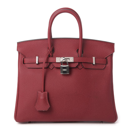 Hermes Togo Birkin 25 Rouge Grenat 1 of 10