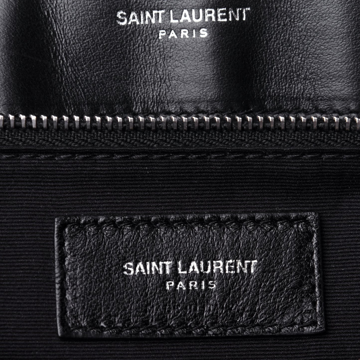 Calfskin Y Quilted Monogram Large Loulou Chain Satchel Black