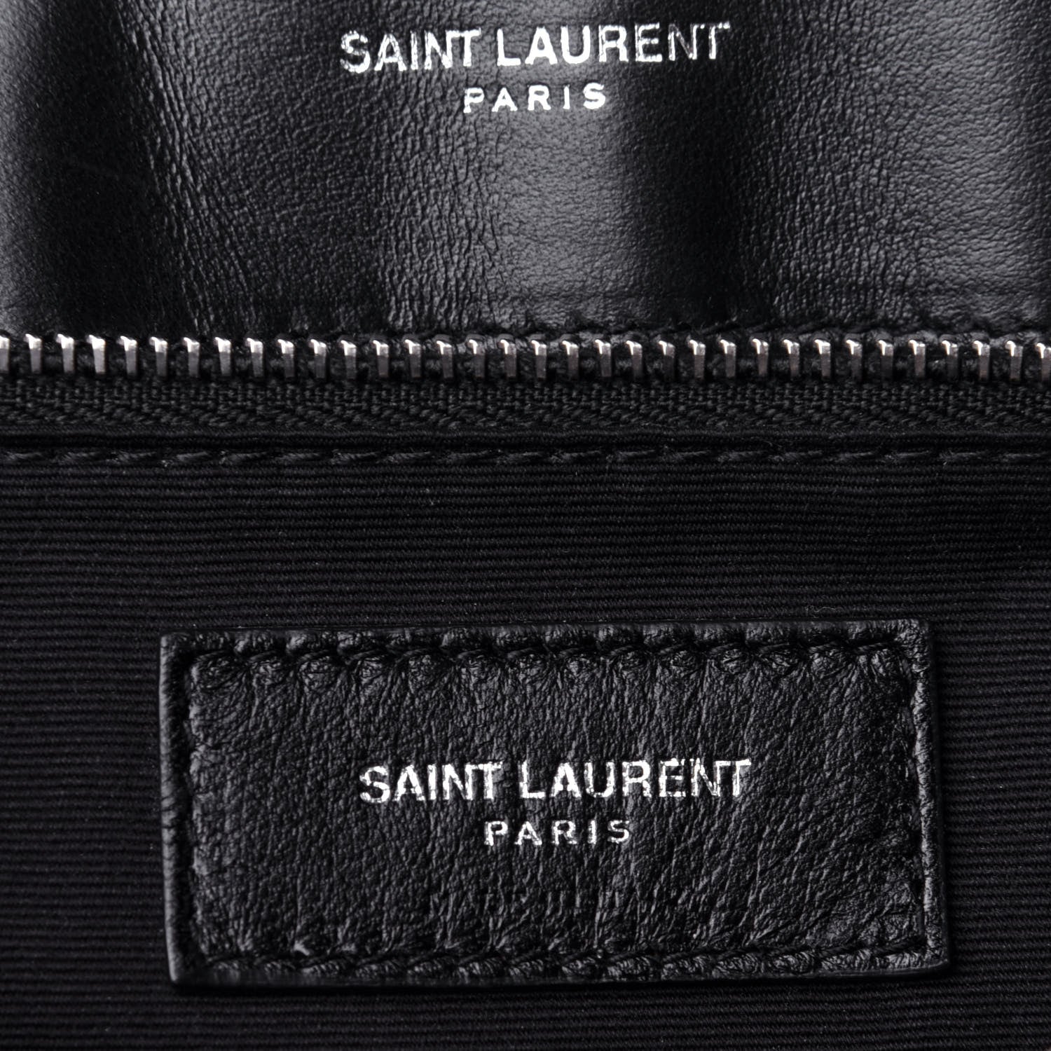 Saint Laurent Calfskin Y Quilted Monogram Large Loulou Chain Satchel Black 7 of 12