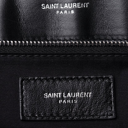 Saint Laurent Calfskin Y Quilted Monogram Large Loulou Chain Satchel Black 7 of 12