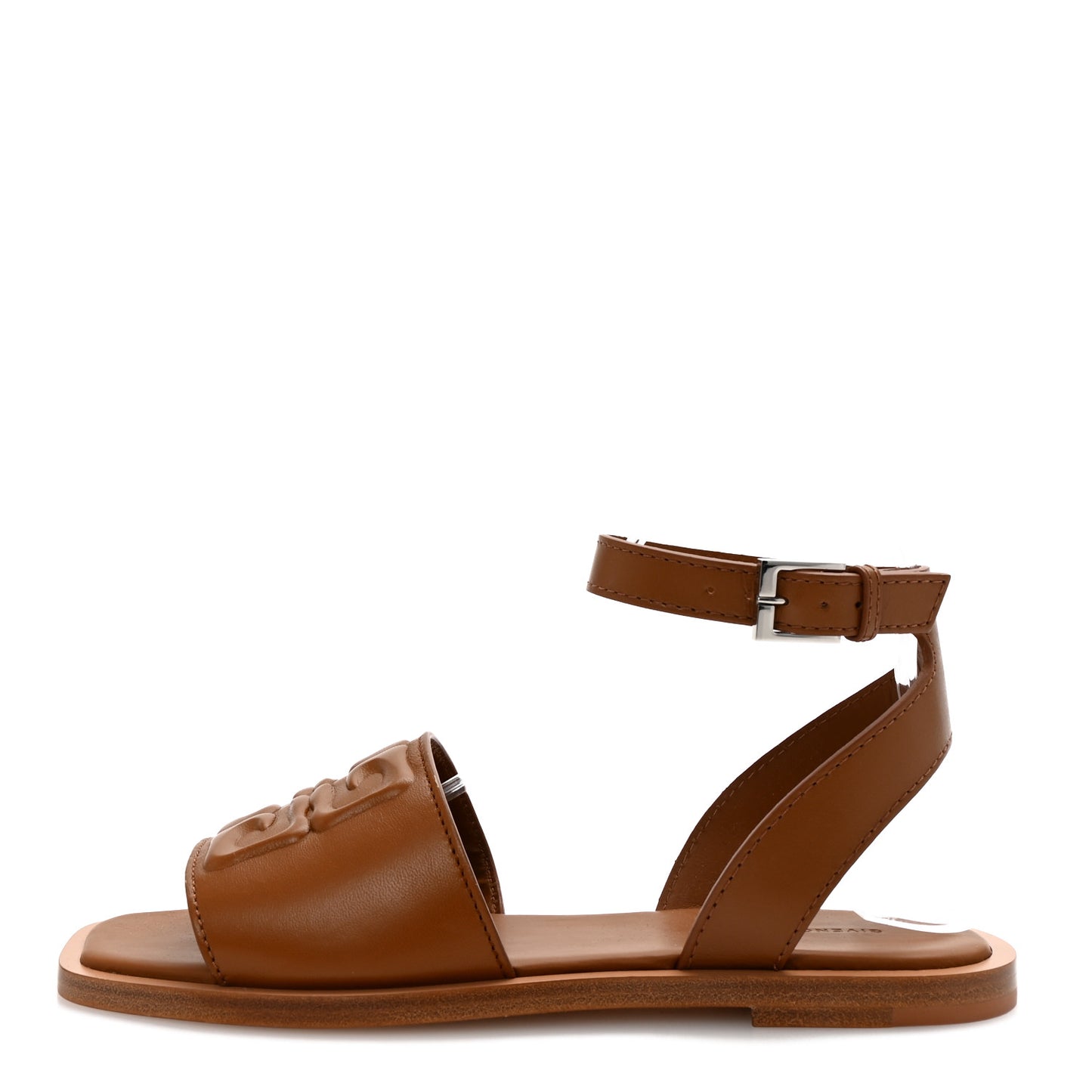 Lambskin 4G Liquid Flat Sandals 37.5 Soft Tan