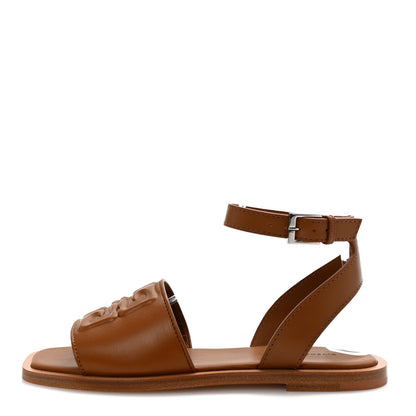 Givenchy Lambskin 4G Liquid Flat Sandals 37.5 Soft Tan 1 of 10