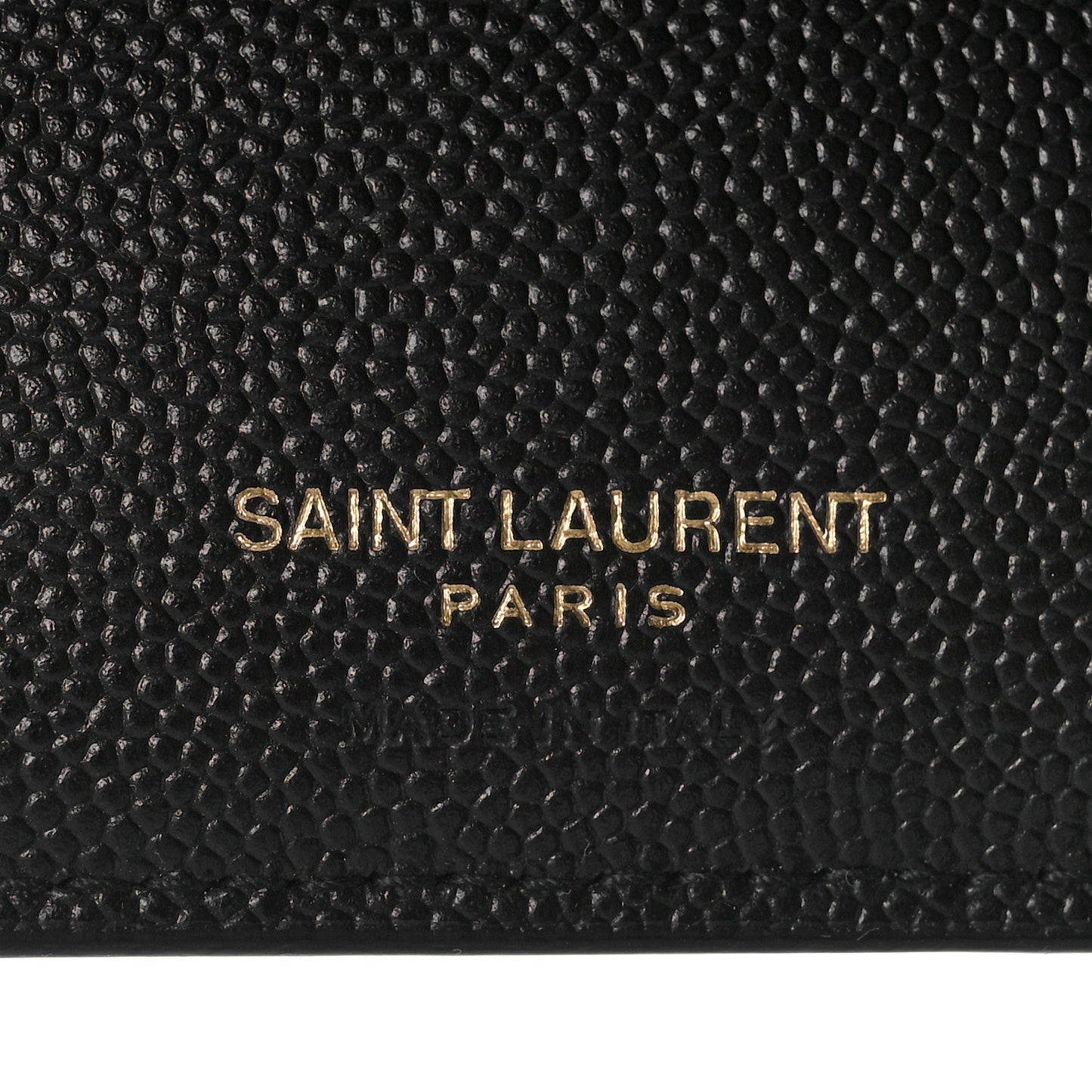 Grain De Poudre Matelasse Chevron Monogram Zipped Two-Part Wallet Black