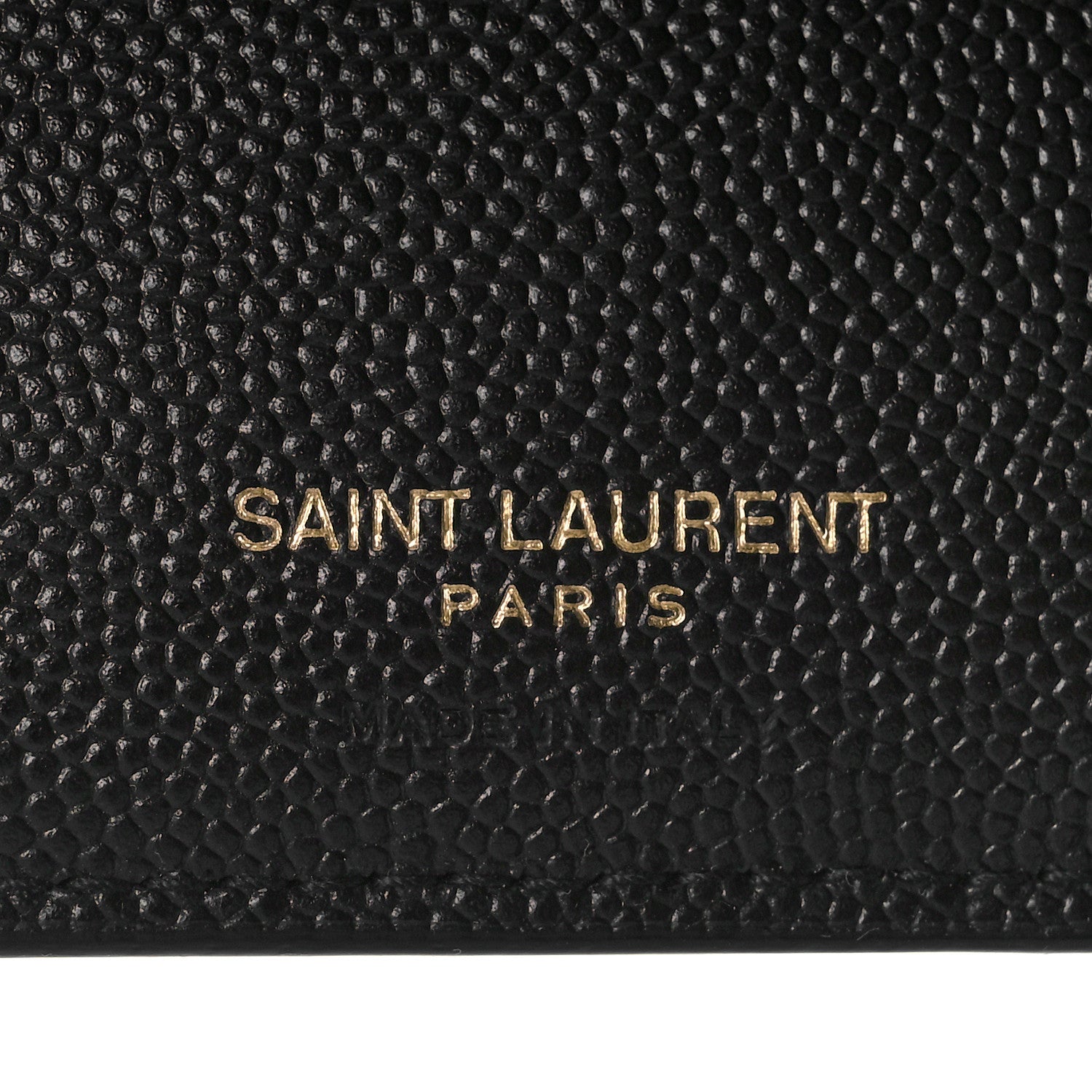 Saint Laurent Grain De Poudre Matelasse Chevron Monogram Zipped Two-Part Wallet Black 6 of 9
