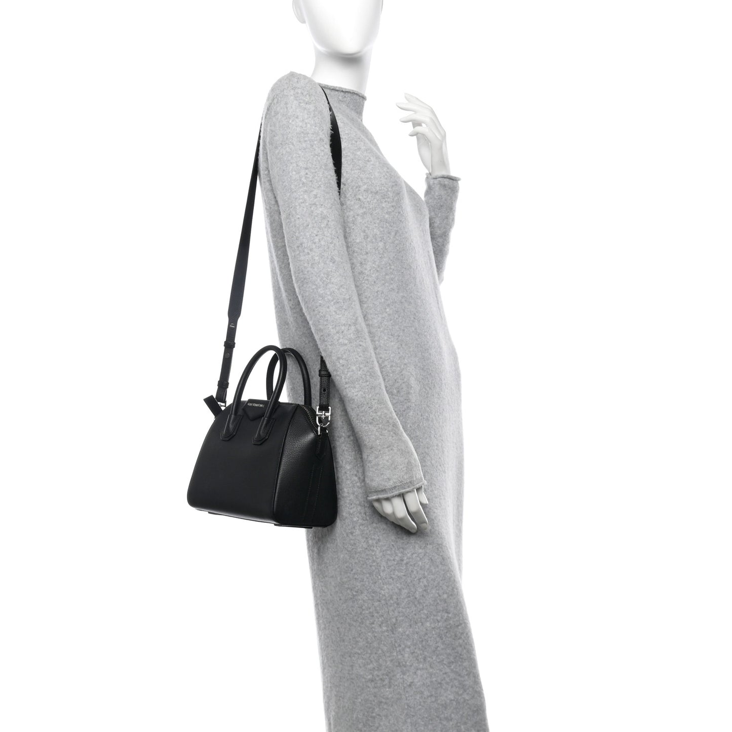 Sugar Goatskin Mini Antigona Black