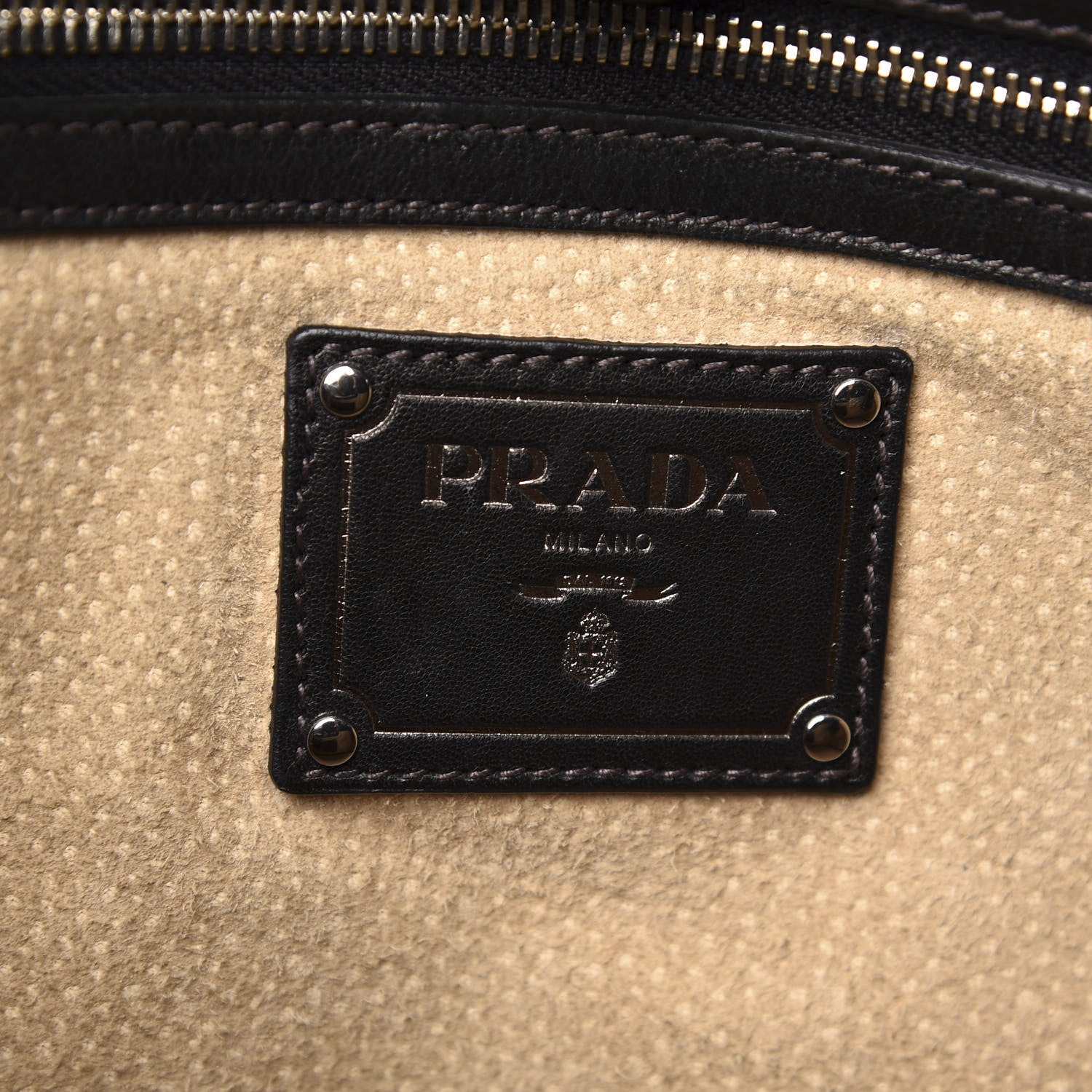 Prada Tessuto Nylon Studded Camouflage Tote Fumo 7 of 10