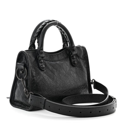 Balenciaga Agneau Arena Classic Hardware Le City Mini  Black 3 of 11