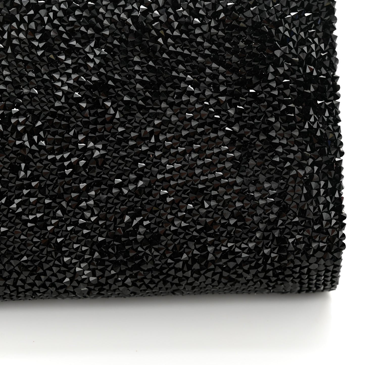 Swarovski Crystal Perry Flap Clutch Black