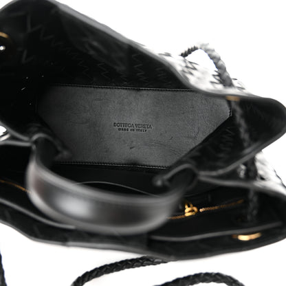 Bottega Veneta Nappa Intrecciato Small Andiamo Shoulder Bag Black 5 of 12