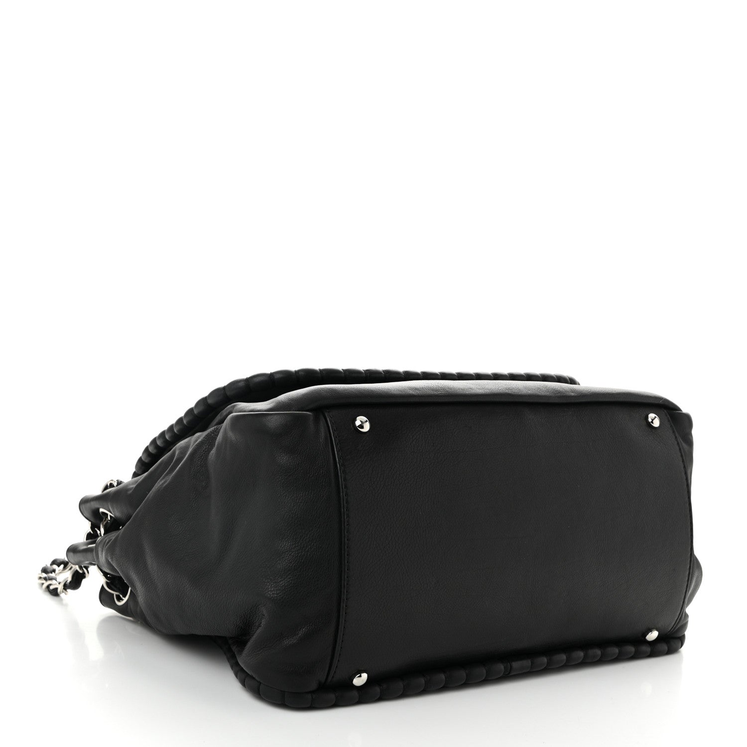 Chanel Calfskin Medium On the Bund Flap Black 4 of 10
