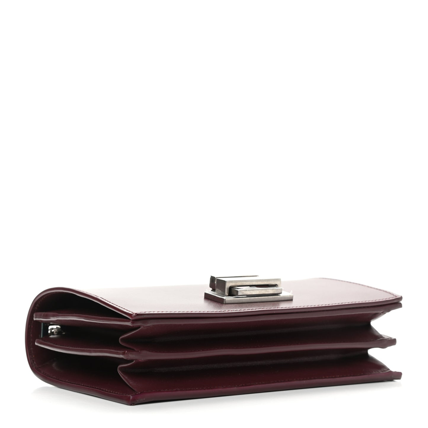 Calfskin Metropolis Chain Shoulder Bag Rouge Legion