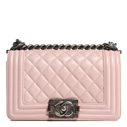 Chanel Lambskin Quilted Small Boy Flap Light Pink 1 of 7