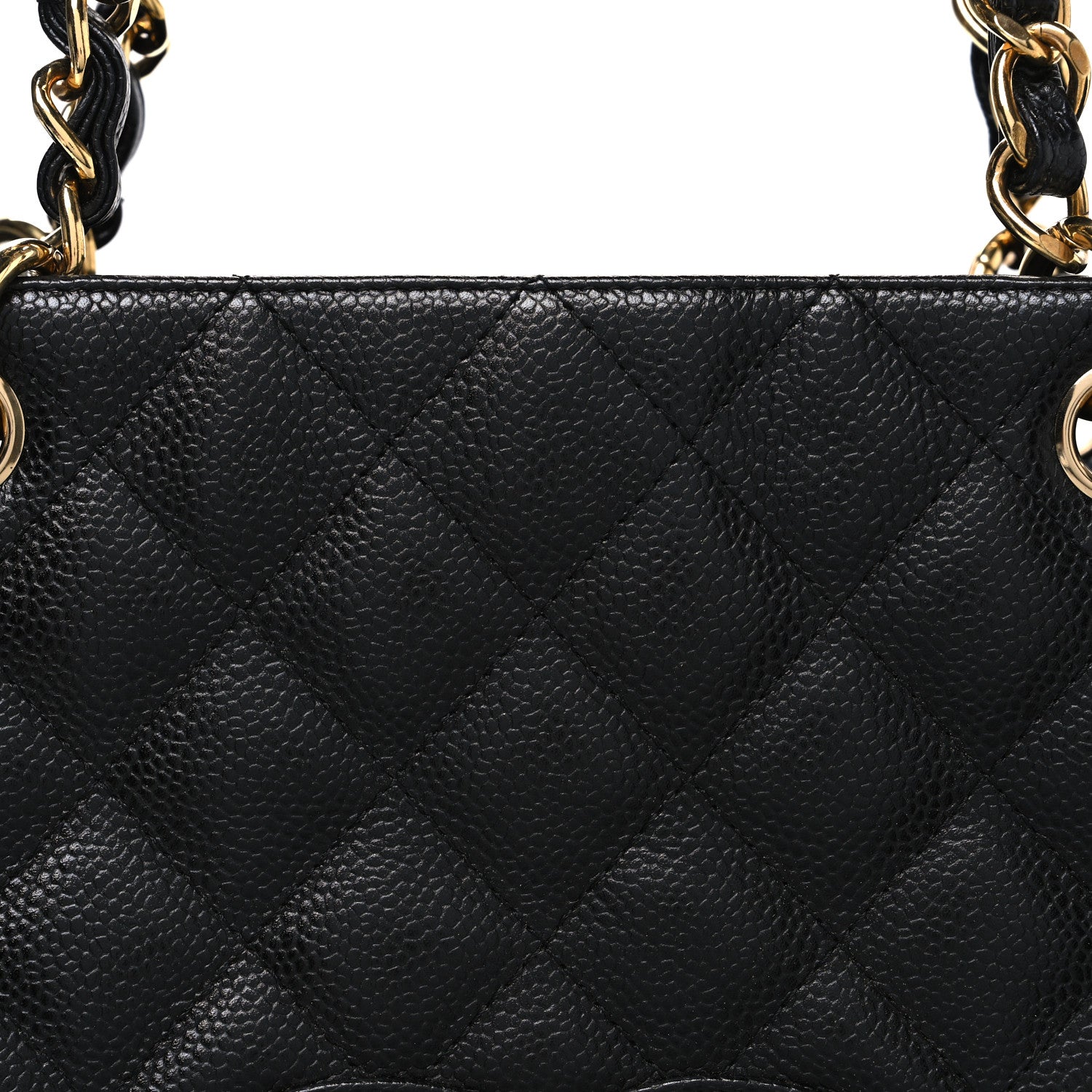 Chanel Caviar Quilted Petit Shopping Tote PST Black 8 of 11