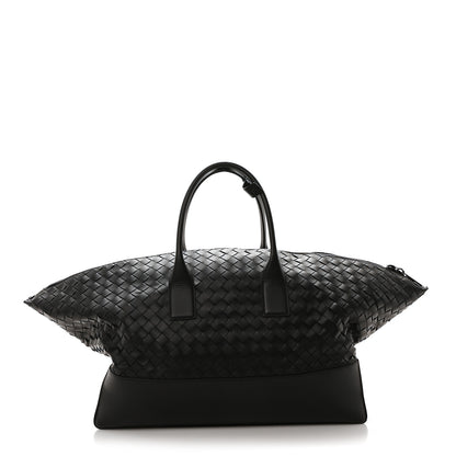 Bottega Veneta Nappa Intrecciato Travel Duffel Bag Black 1 of 10