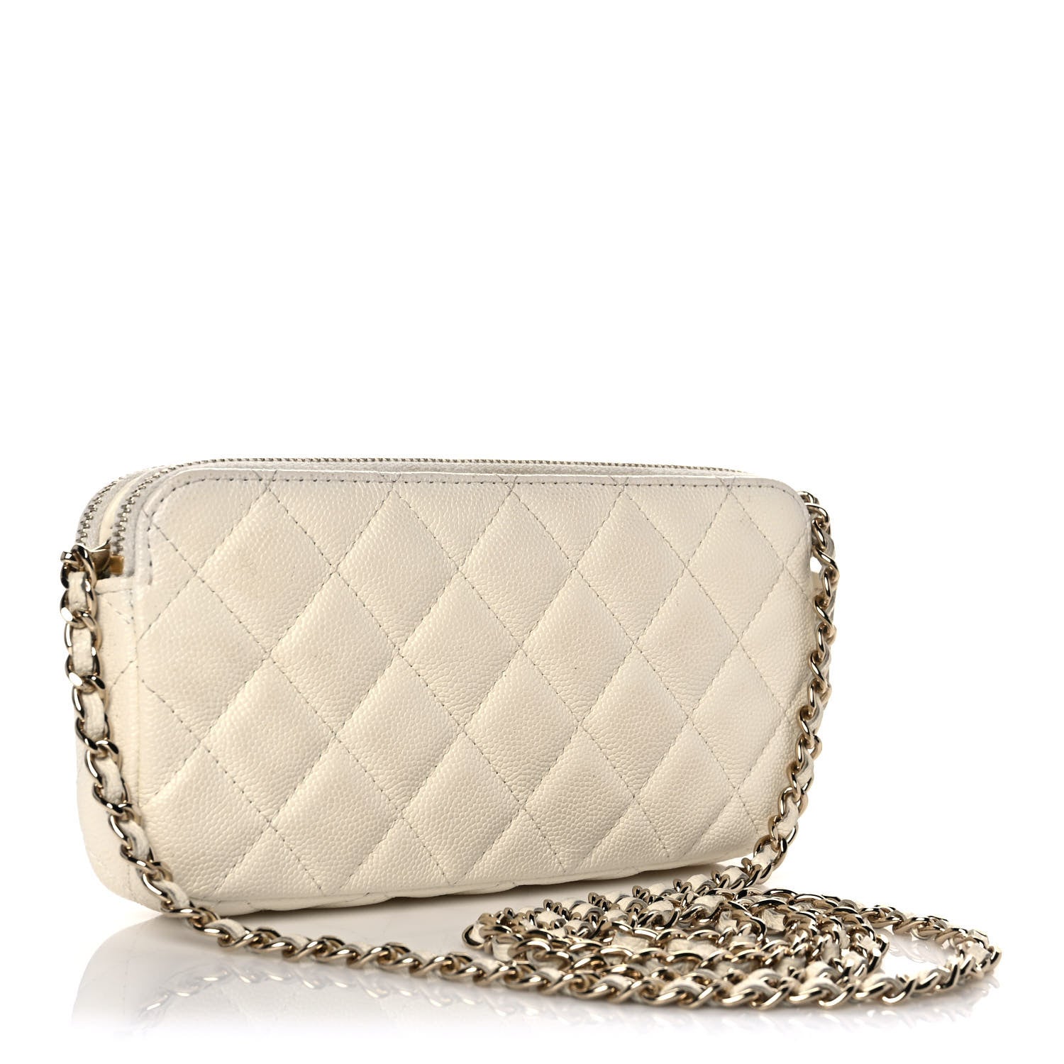 Chanel Caviar Quilted Small Clutch With Chain 3 of 12