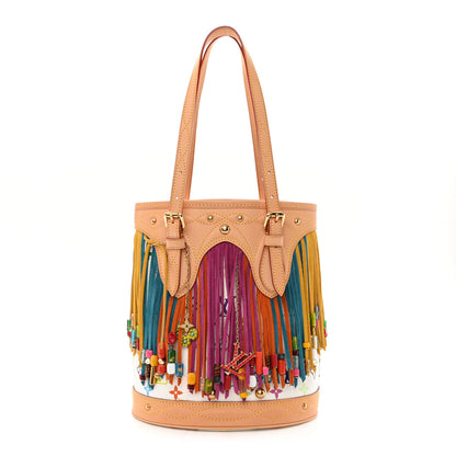 Louis Vuitton Monogram Multicolor Fringe Bucket White 1 of 10