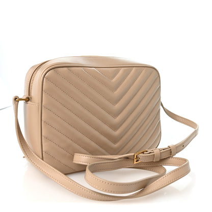 Saint Laurent Calfskin Matelasse Monogram Lou Camera Bag Dark Beige 3 of 10