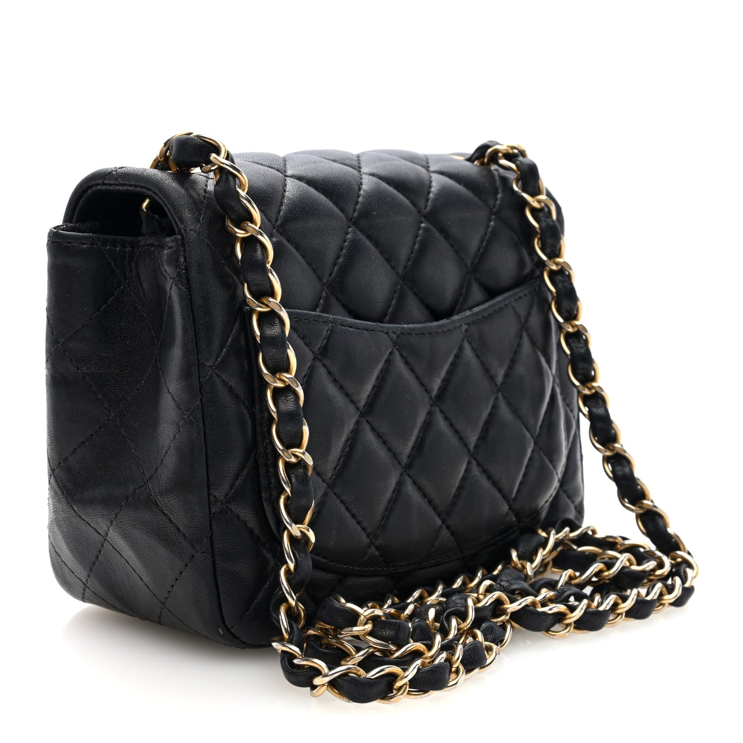 Chanel Lambskin Quilted Mini Square Flap Black 3 of 10