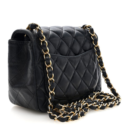 Chanel Lambskin Quilted Mini Square Flap Black 3 of 10