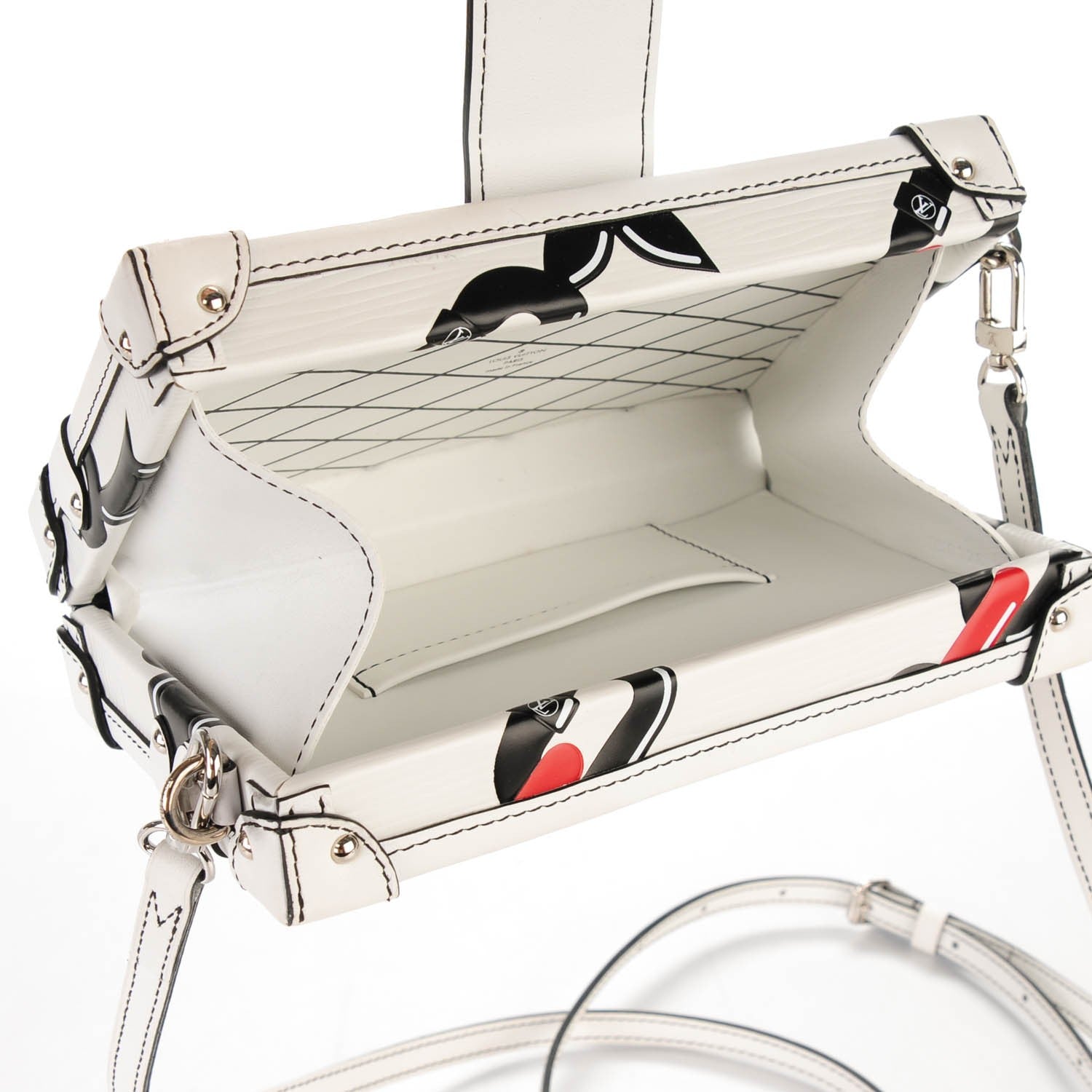 Louis Vuitton Epi Petite Malle White 6 of 7