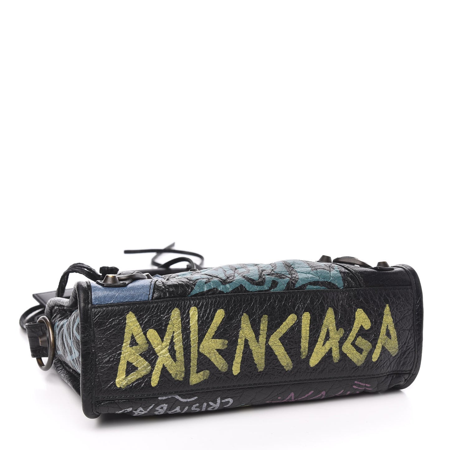 Agneau Arena Graffiti All Over Classic Hardware Mini City Black Multicolor