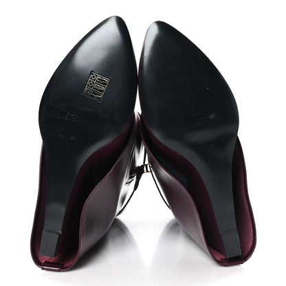 Givenchy Calfskin Shark Lock Ankle Boots 41 Oxblood Red 5 of 6