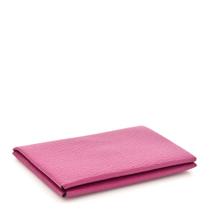 Hermes Chevre Mysore Calvi Card Case Rose Pourpre 4 of 7