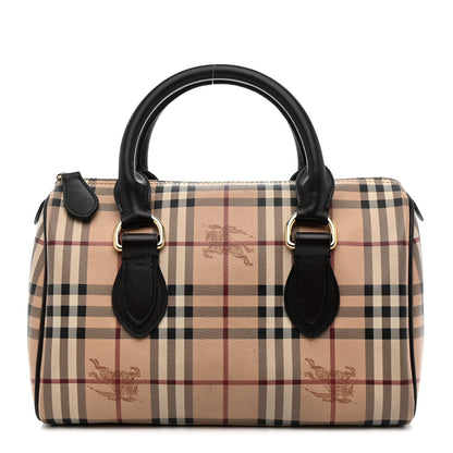 Burberry Haymarket Check Small Chester Bowling Bag Chocolate 1 of 16