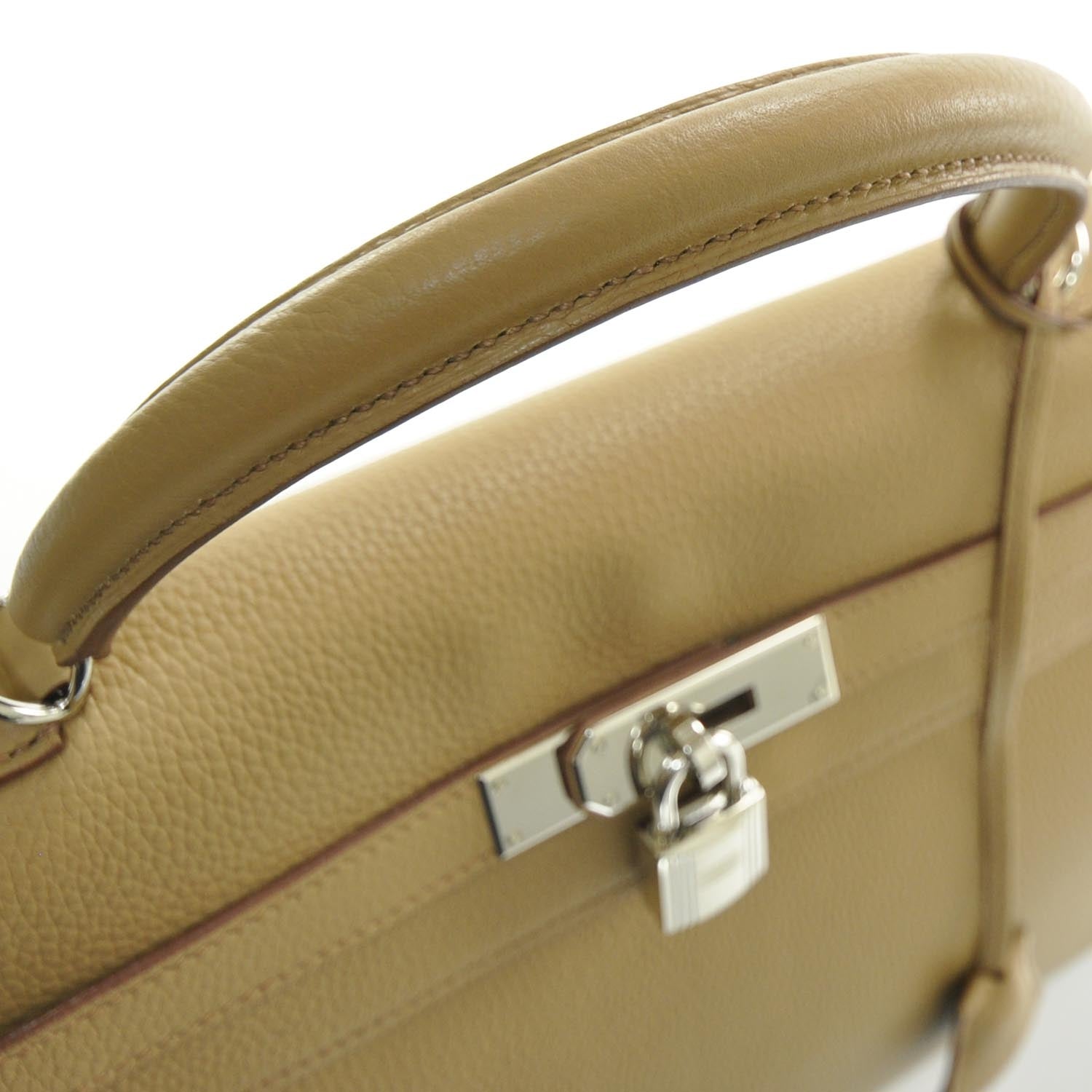 Hermes Taurillon Clemence Kelly 35 Tabac Camel 6 of 12