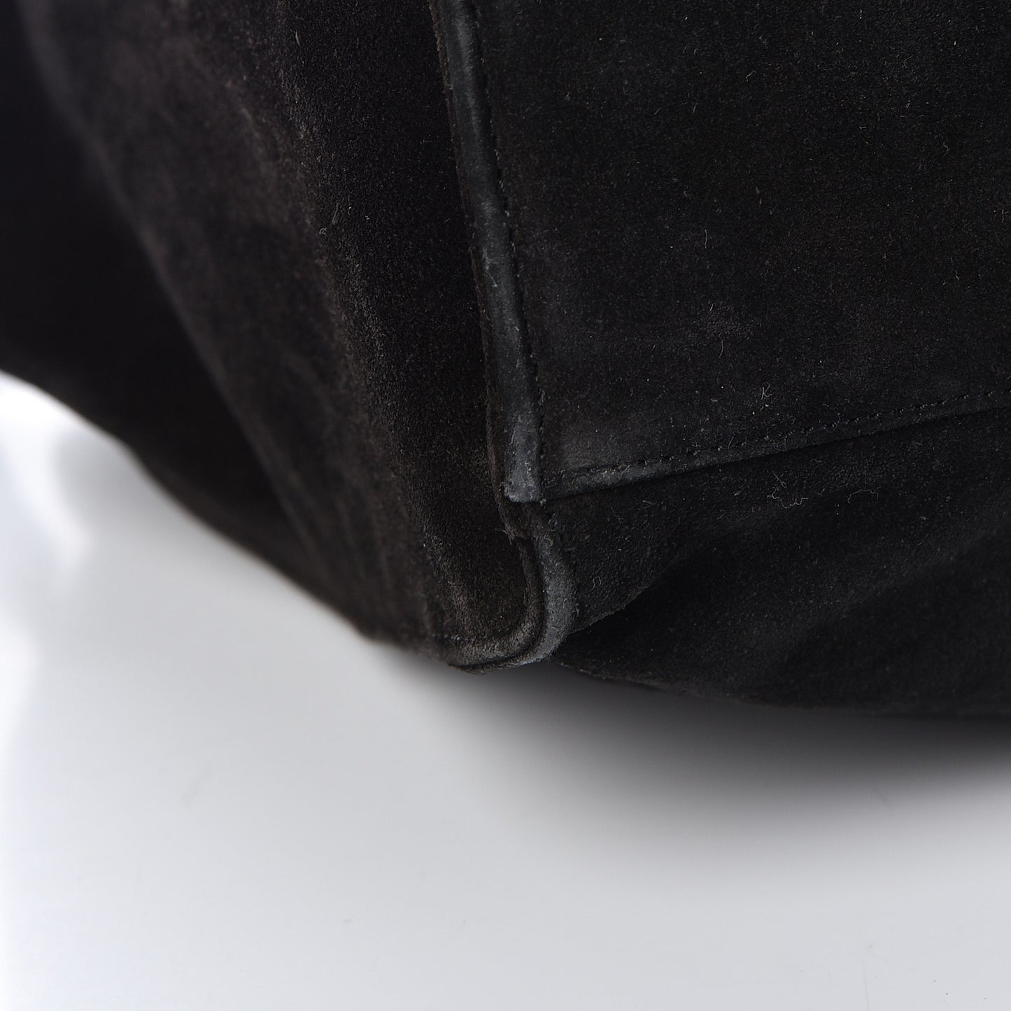 Suede CC Shoulder Bag Black