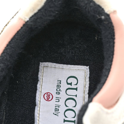 Gucci GG Supreme Monogram Mix Monogram Womens Rhyton Sneakers 39.5 London Blue Beige Pale Pink 10 of 17