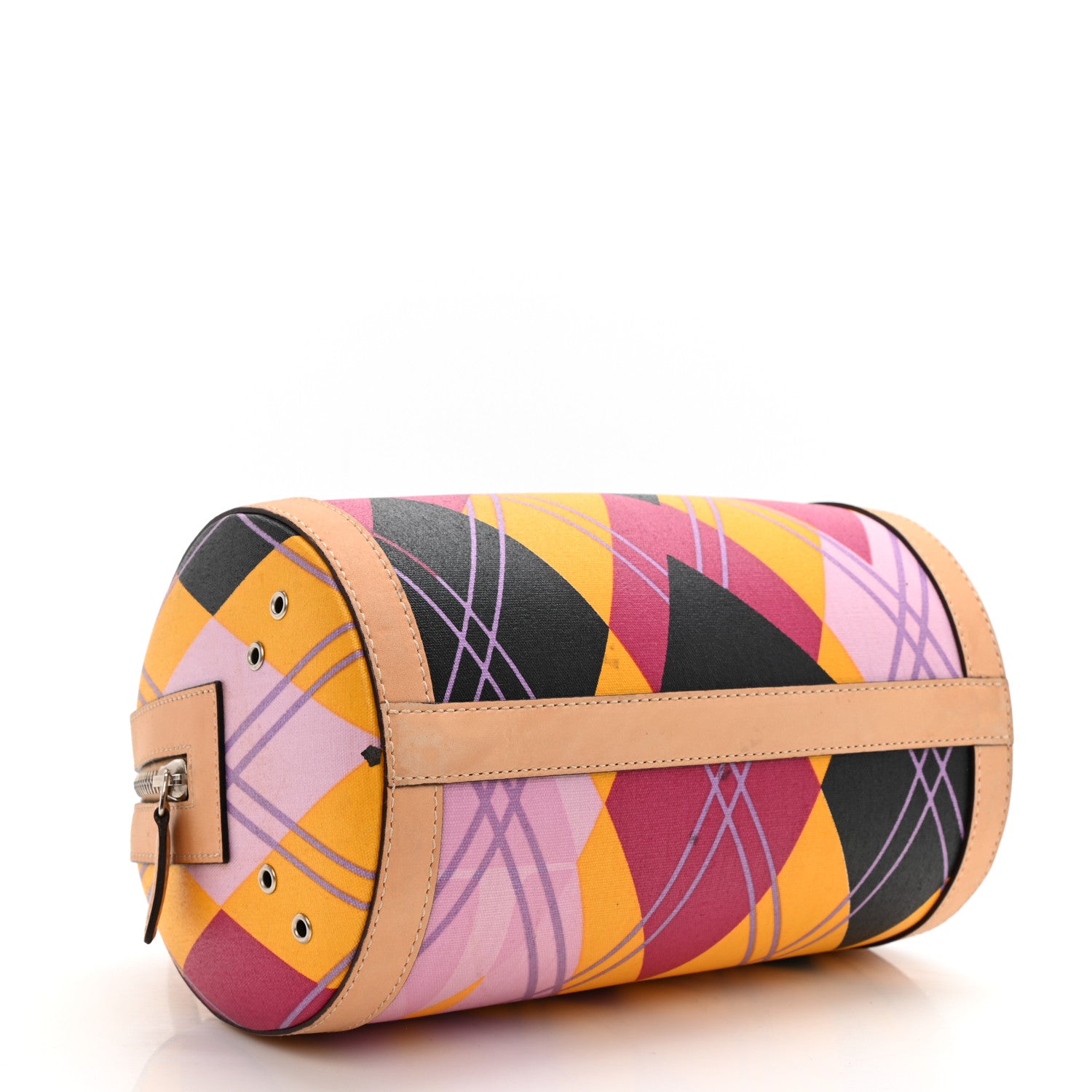 Christian Dior Coated Canvas Argyle Boston Multicolor 3 of 12